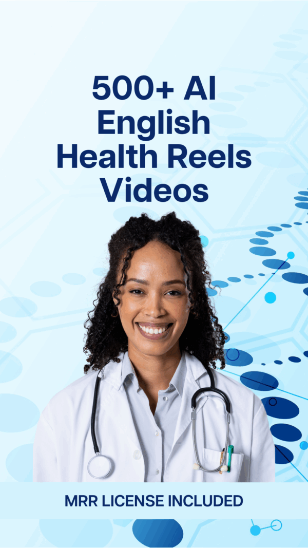 500+ AI English Health Reels bundle