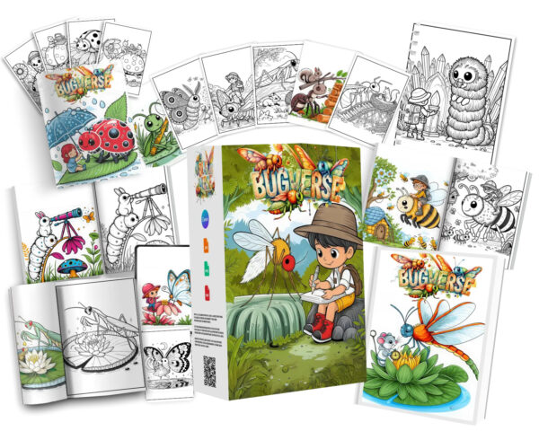 Bugverse – PLR Coloring Pack