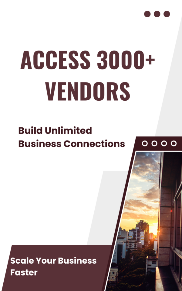 Access 3000+ Vendors
