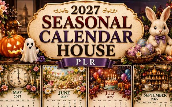 2027 Seasonal Calendar House PLR