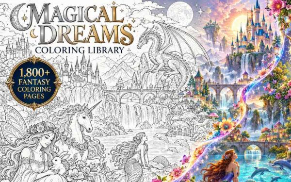 Magical Dreams Coloring Library