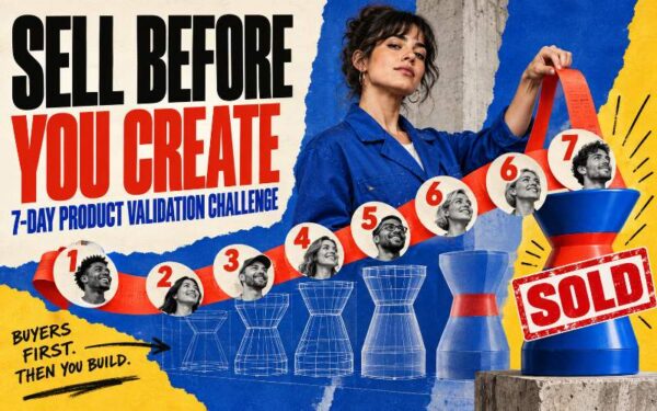 Sell Before You Create 7-Day Product Validation Challenge