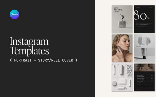 Skin Care Industry Canva Templates