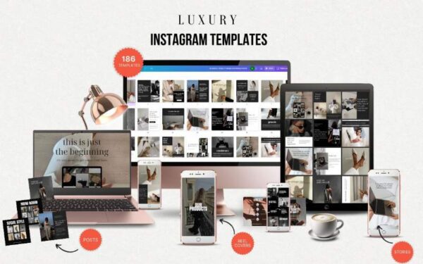 186 Luxury Instagram Templates